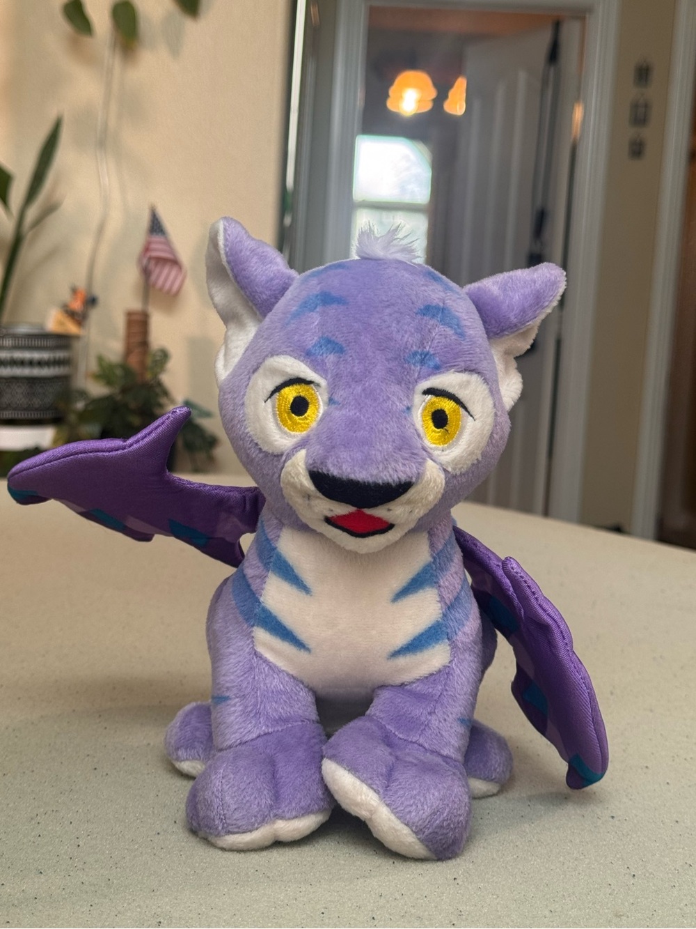 2003 Neopets Faerie Kougra Talking Interactive Plush WORKS Thinkway Toys